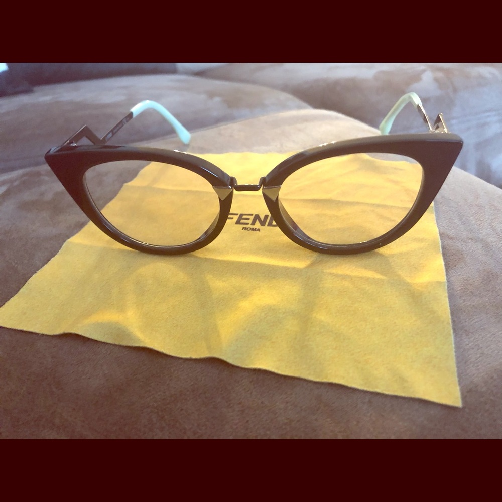 Women’s eyewear, prescription glasses by Fendi.